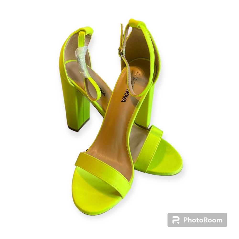 Fashion Nova’ Neon Yellow Heels